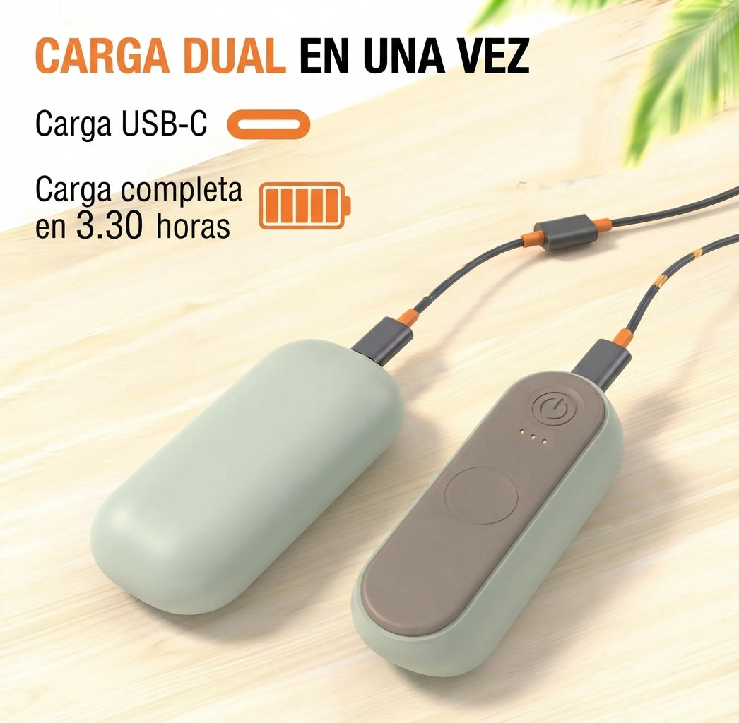 Calentador de manos recargable 2 en 1