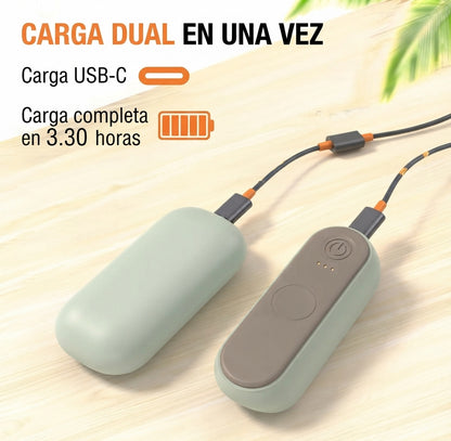 Calentador de manos recargable 2 en 1